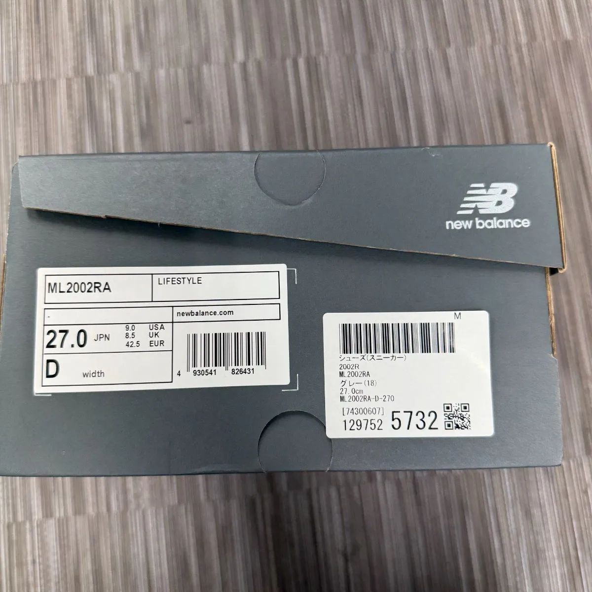 新品未使用 27.0cm New Balance ML2002RA Gray ニューバランス グレー 