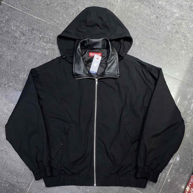 Supreme Leather Collar Utility Jacket L Supreme Leather Collar