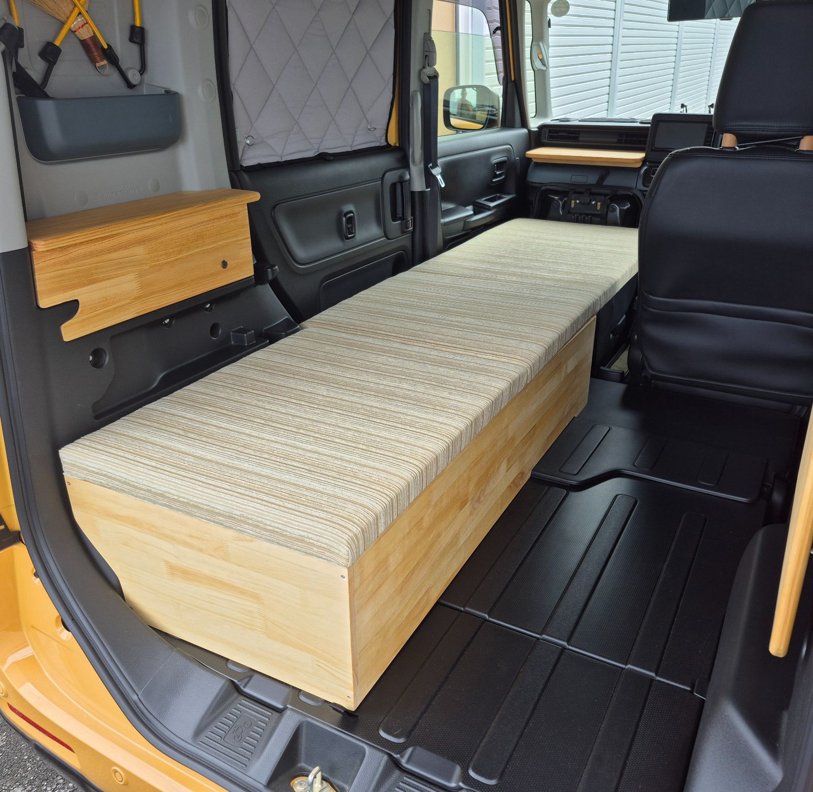 ☆車中泊ベッドキット（スペーシア用）送料込み スペーシア m.flat ベッドキット MK53S専用 レザータイプ