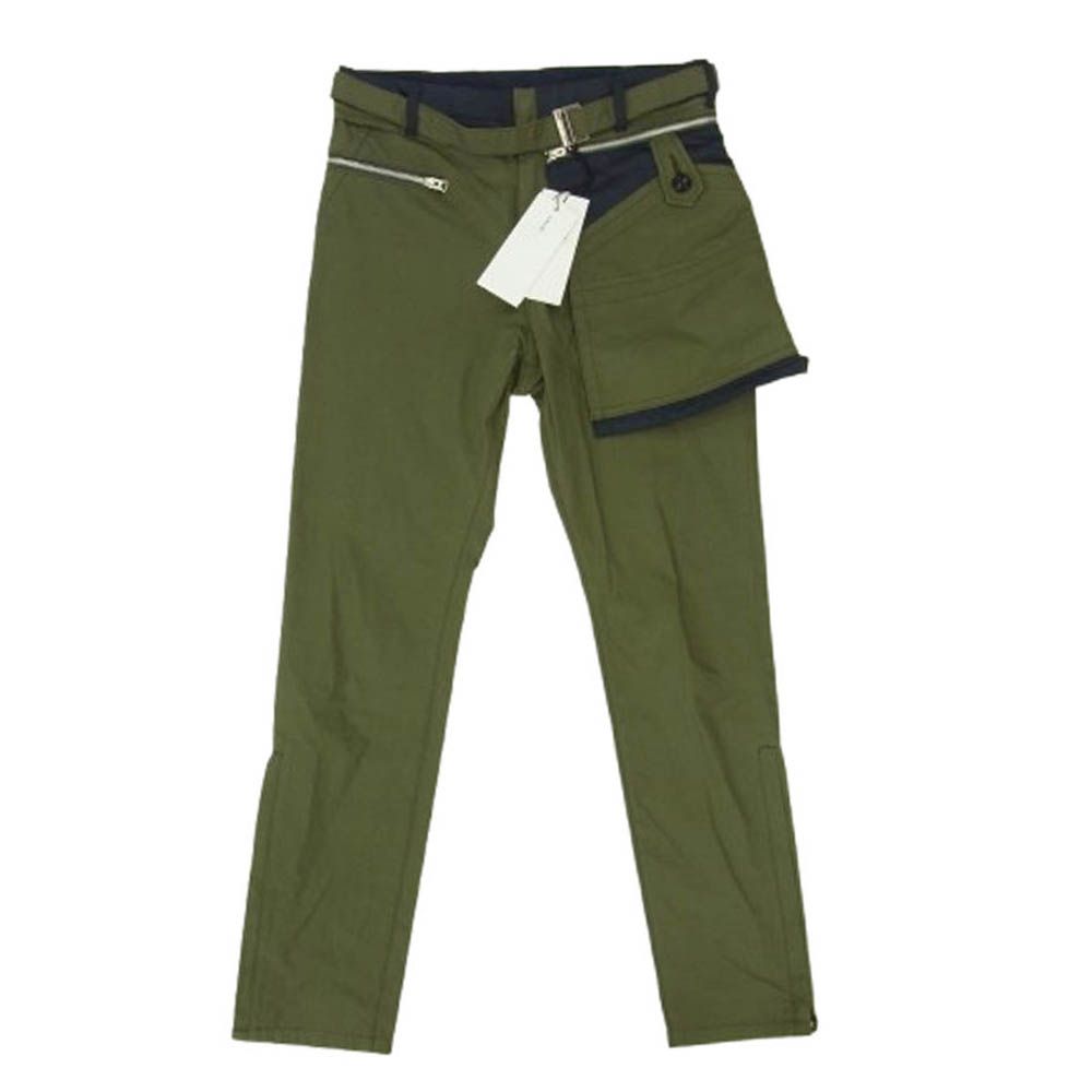 パンツ sacai 19AW OXFORD PANTS CLOPPED SACAI: Pre Cotton Oxford Pants (Black) | DSMG E-SHOP