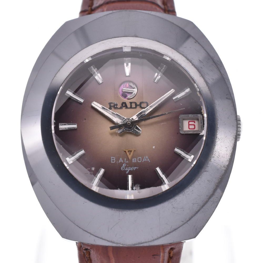 ラドー バルボアメンズ腕時計、自動巻き、稼動品美品７面カットガラス - ブランド腕時計