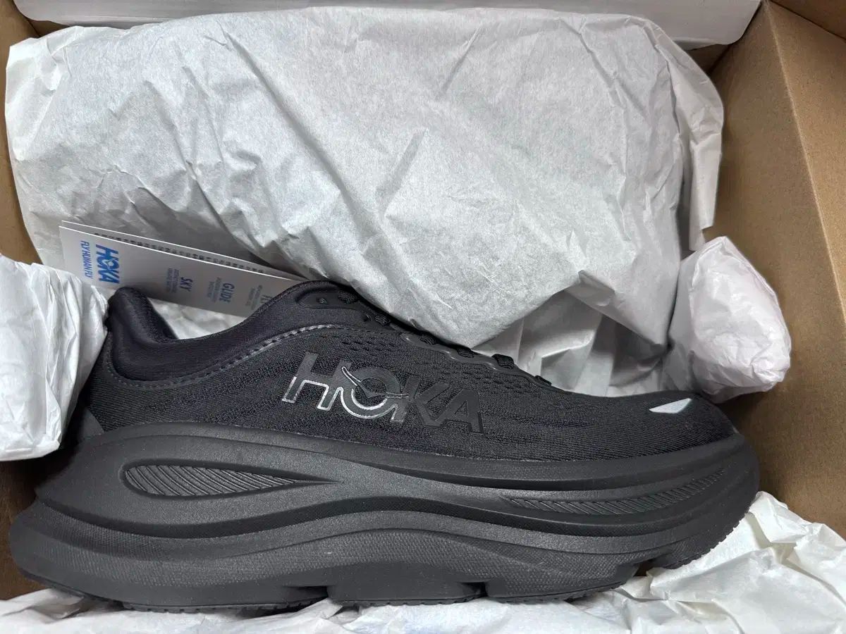 280 HOKA ONE ONE ホカオネオネ ボンダイ 9 黒 ワイド