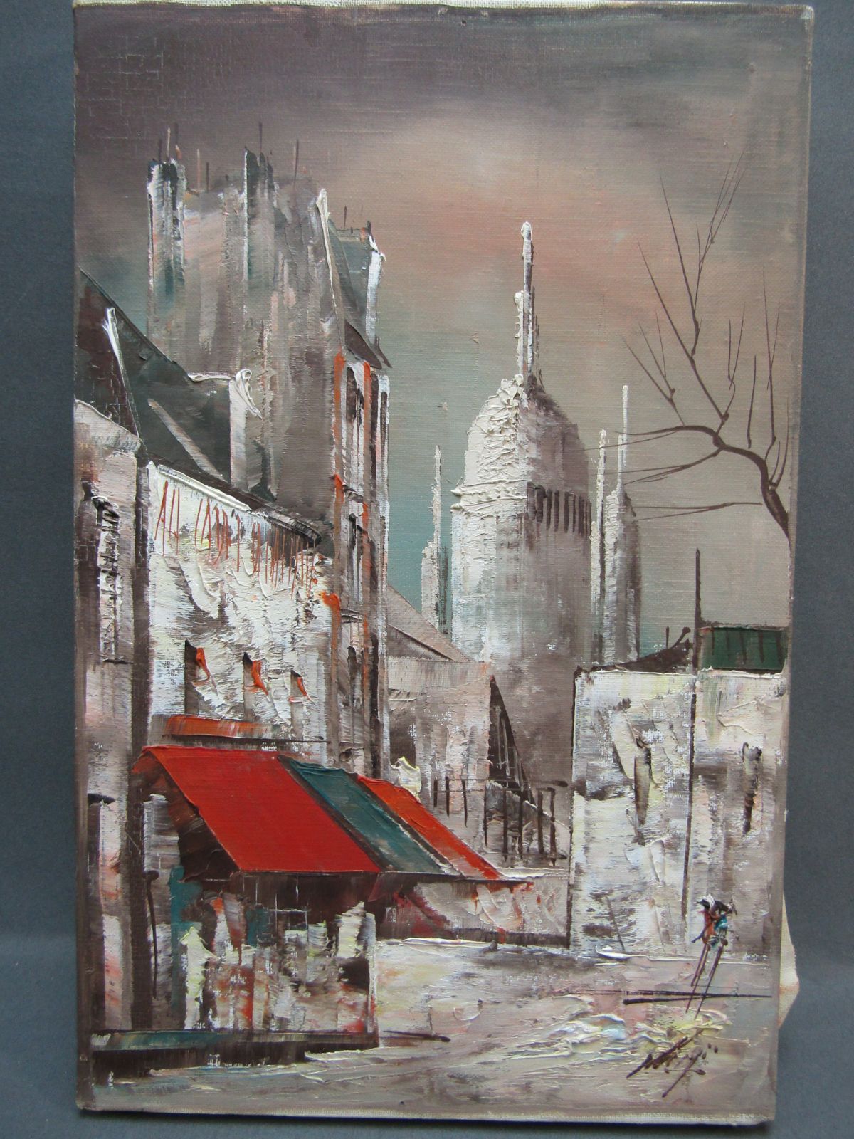 油絵 石上健二 「モンマルトルの丘」 4号 額装品 - メルカリ