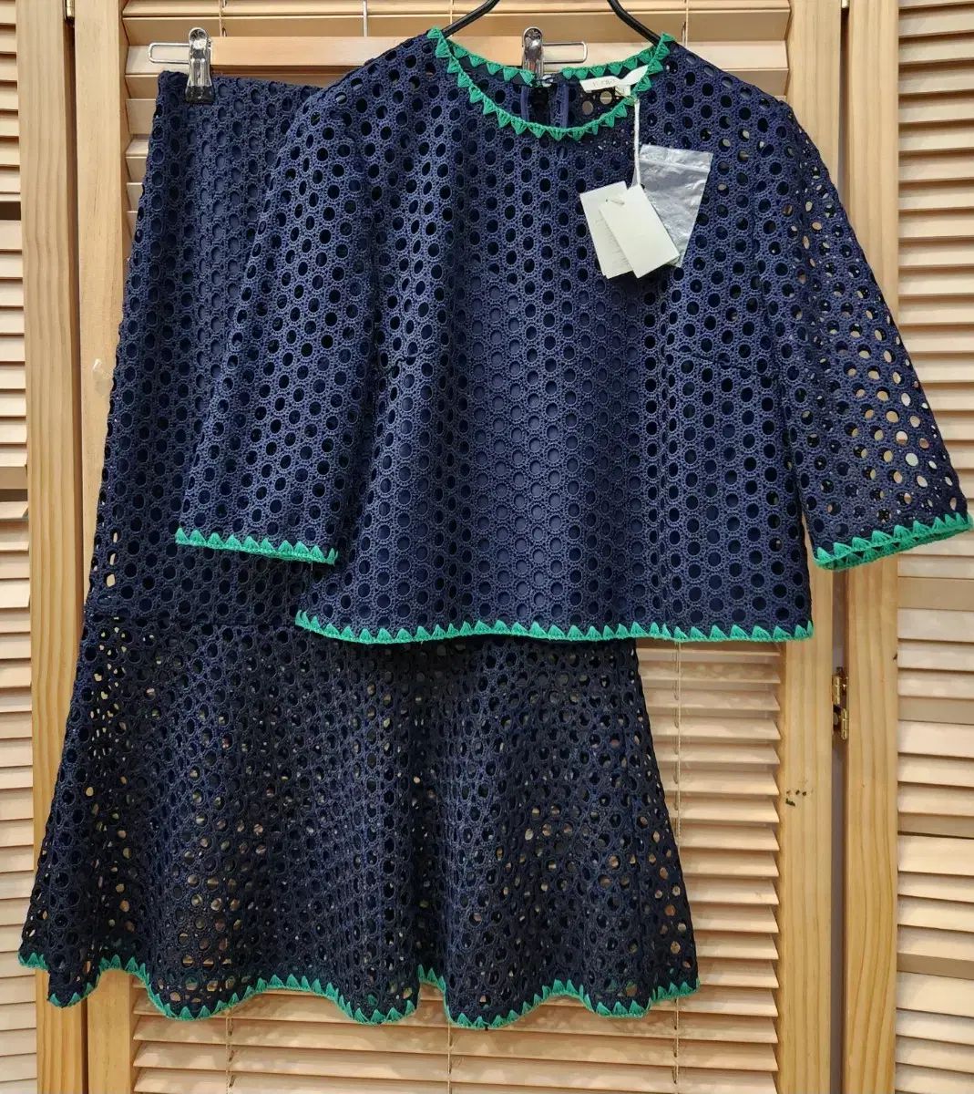 maje マージュ maje パンチング レースセットアップ 55