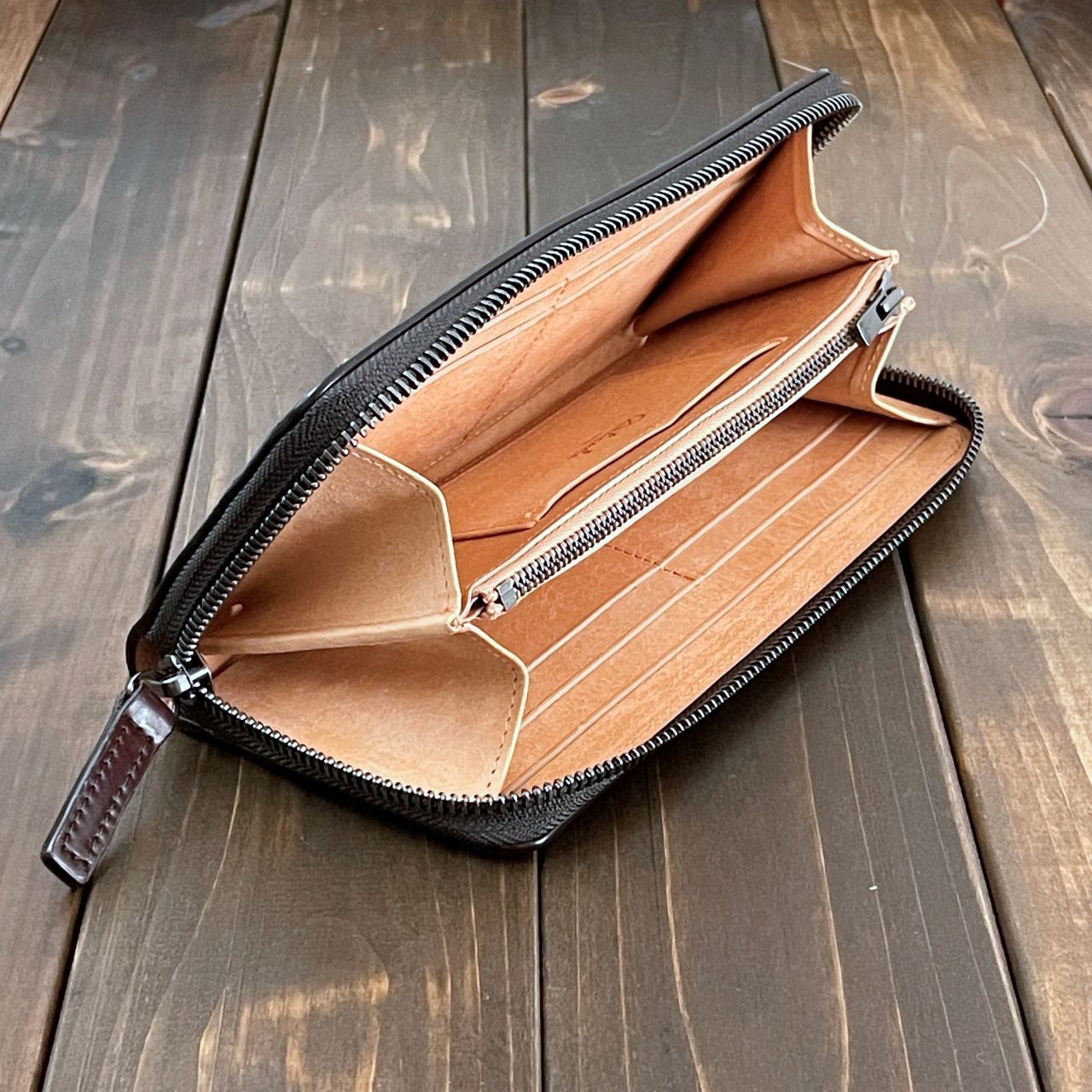 HORWEEN シェルコードバン 長財布 バーガンディ - メルカリ