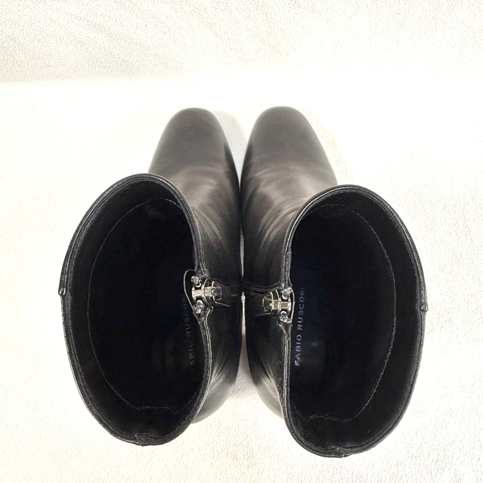 極美品✨ファビオルスコーニ FABIO RUSCONI サイドジップ レザー
