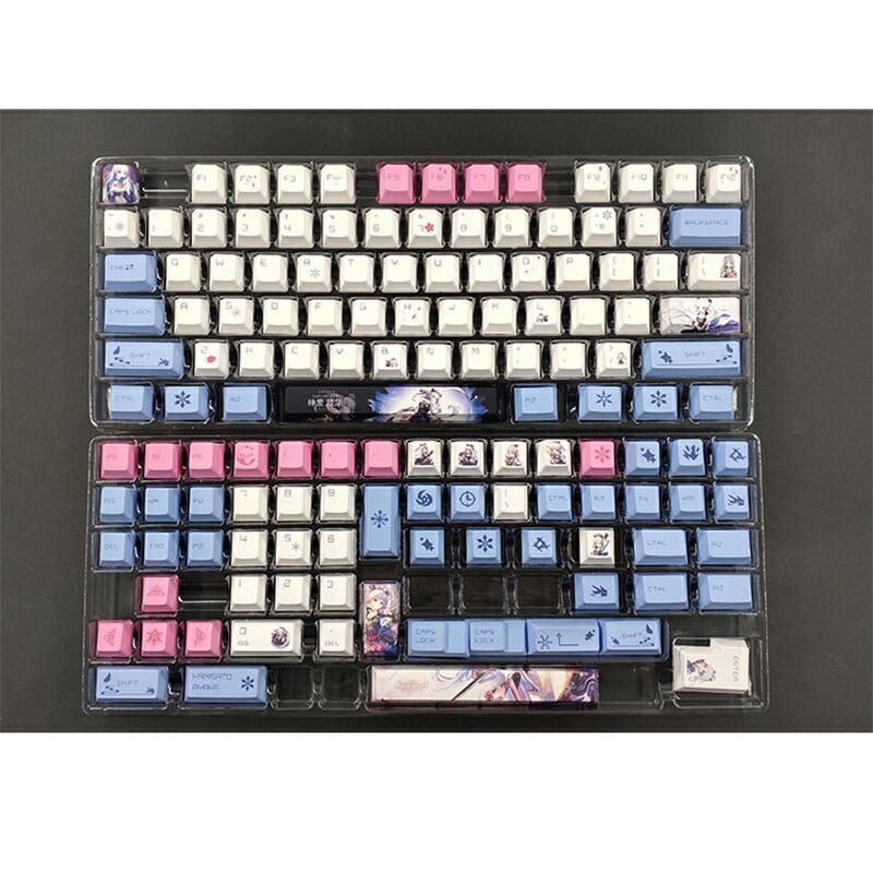 原神 神里綾華 137キーの キーキャプ PBT 熱昇華 二次元 元の高さ 6.25u 機械キーボードキーキャプ バーバラ - メルカリ