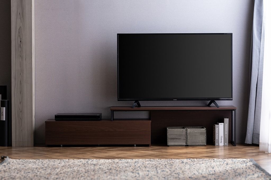 アイリスオーヤマ テレビ台 テレビボード スライドAVボード 伸縮テレビ台 収納棚 SLTS-1190 IRIS OHYAMA