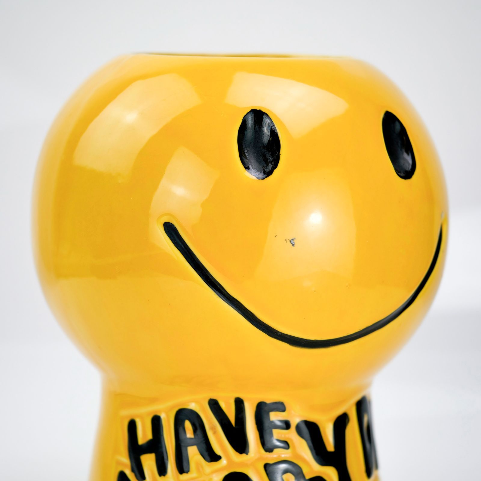 スマイリーフェイス クッキージャー マッコイ SMILEY FACE Cookie Jar McCOY USA 1970年代 ② 5269円