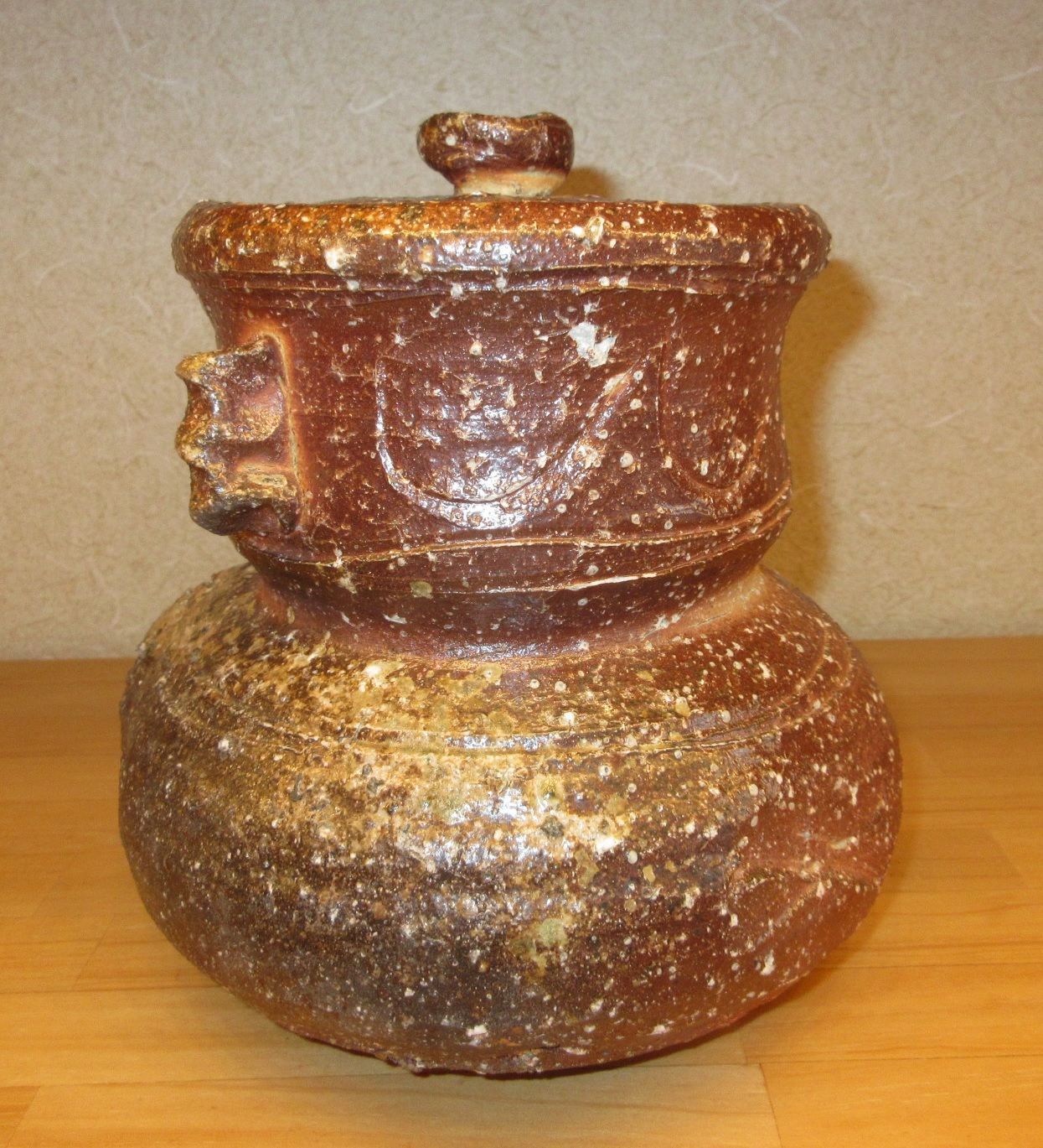 逢絢亭】茶道具 水指 唐津焼 朝鮮唐津 帆柱窯 中嶋紀文 共箱入り 2025