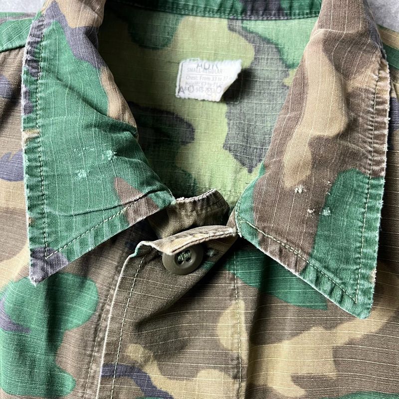 US ARMY 4th ERDL グリーンリーフ ジャングルファティーグ 60's US Army ERDL Jungle Fatigue Jacket Green Leaf