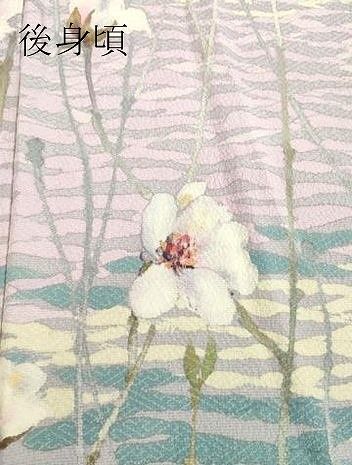 平和屋着物●訪問着　作家物　手描き　草花文　正絹　逸品　DAAV8664tw 平和屋着物○訪問着 作家物 手描き 草花文 正絹 逸品 DAAV8664tw