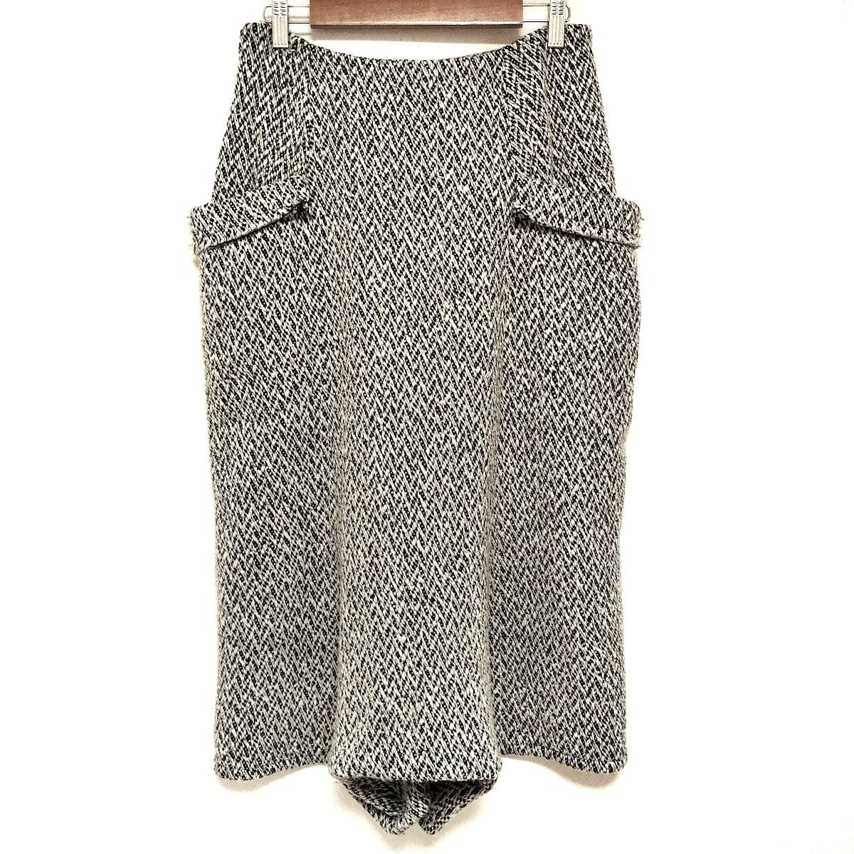 Y s ワイズ パンツ サイズ2 M レディース - YV-P16-112 白×黒 クロップド 半端丈 サルエルパンツ