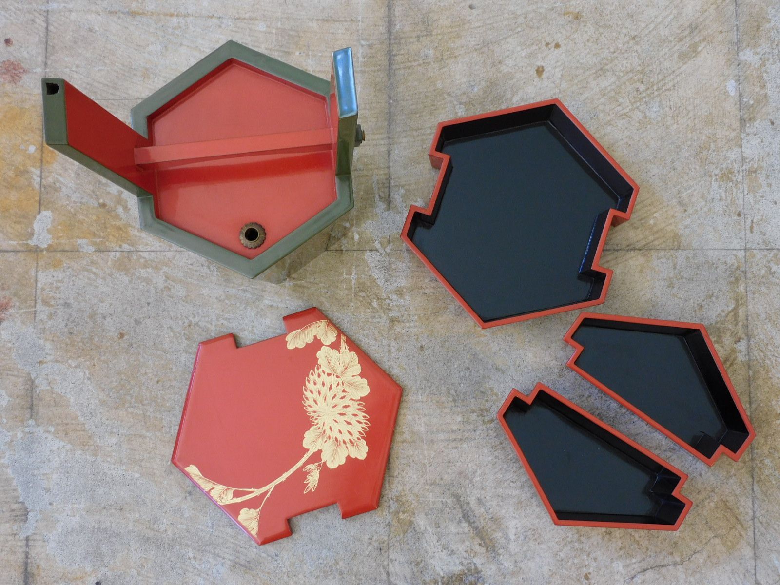 時代漆器 野弁当