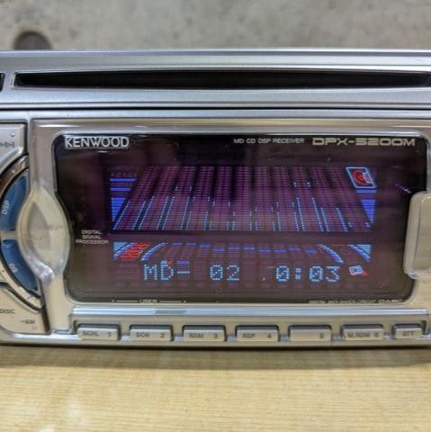 Z2110-A10]ケンウッド KENWOOD DPX5200MD 2DIN デッキ CD MD FM