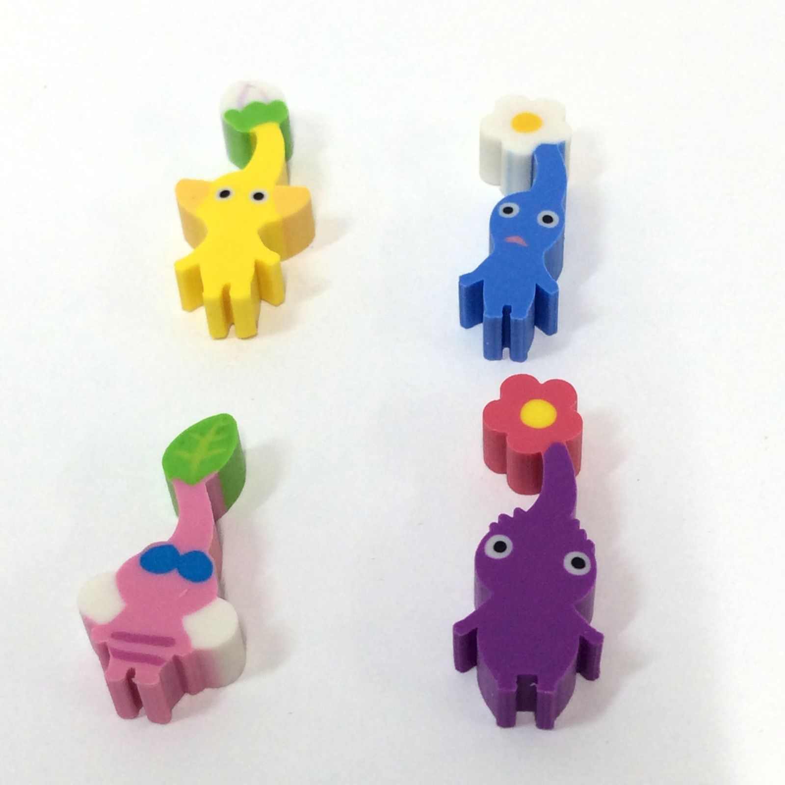 k049【新品・未使用】ピクミン つめつめ消しゴム 7種×各5点 計35点