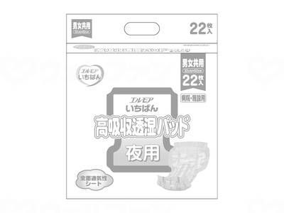ケース販売 カミ商事 Ｇいちばん高吸収透湿パッド 男女共用