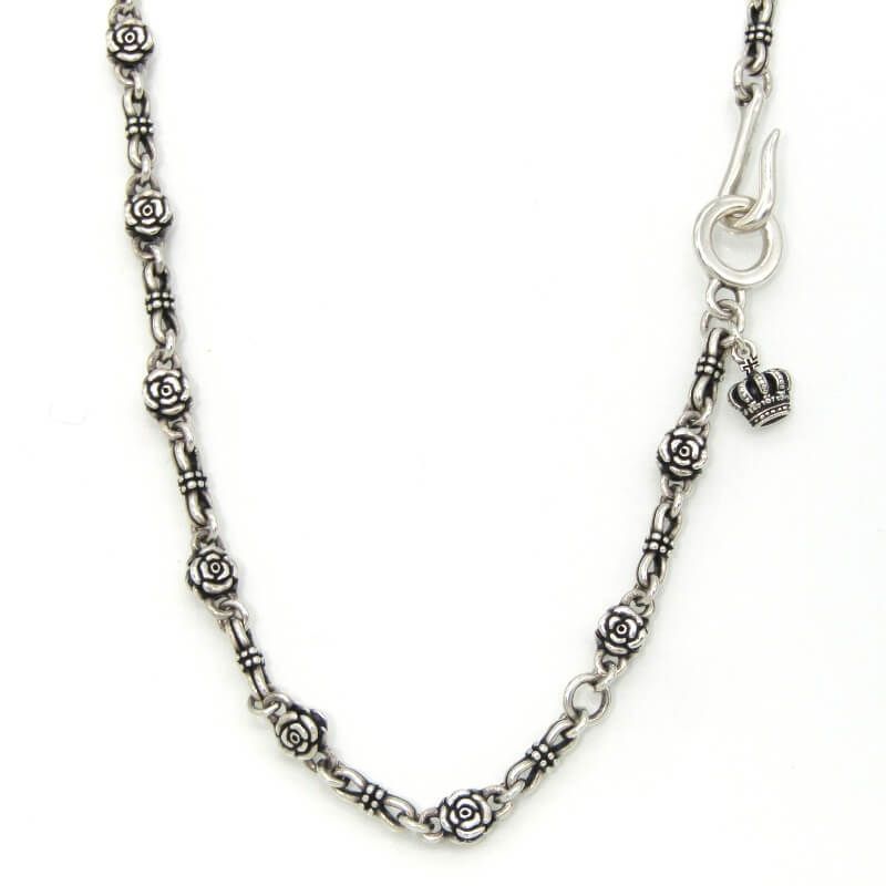 JUSTIN DAVIS ジャスティンデイビス ネックレス SNJ210 BOHEMIAN CHAIN NECKLACE ボヘミアン チェーン ローズ 薔薇 50cm 28009539