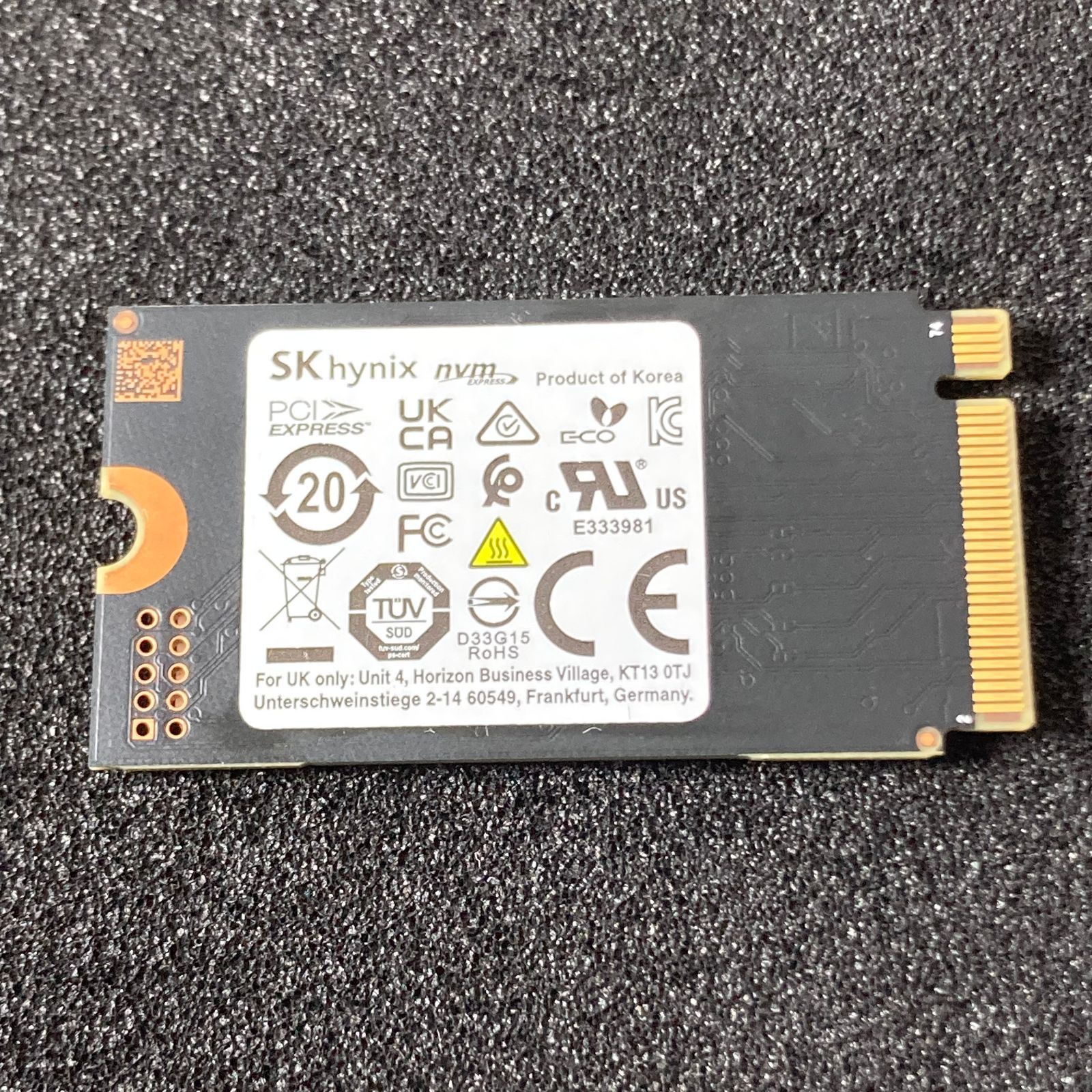 SKHynix | M.2 NVMe SSD 2242 | PCIe3.0×4 | 256G | 99% / y21