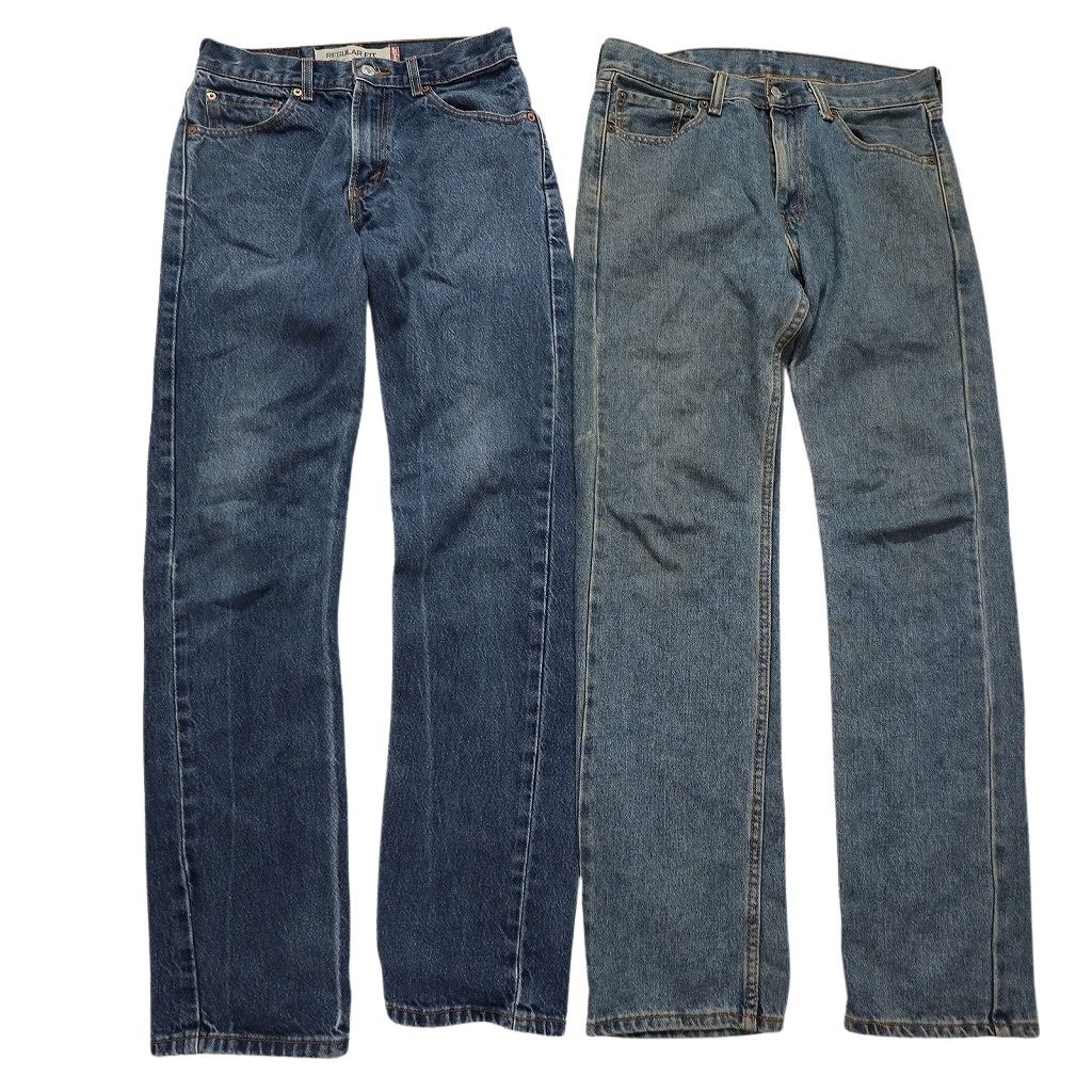 古着卸 リーバイス 505 デニム パンツ 7枚セット メンズ 29 30 フェード ライトブルー インディゴブルー 古着 NC1275 KIN-KAAI_COM