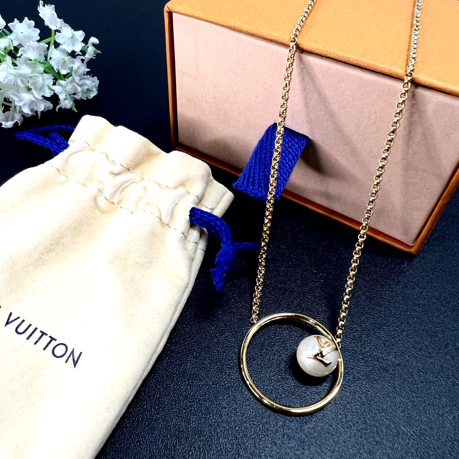 LouisVuitton【関税込み】LV エクリプス パール ネックレス Louis Vuitton ネックレス・LV エクリプス パール