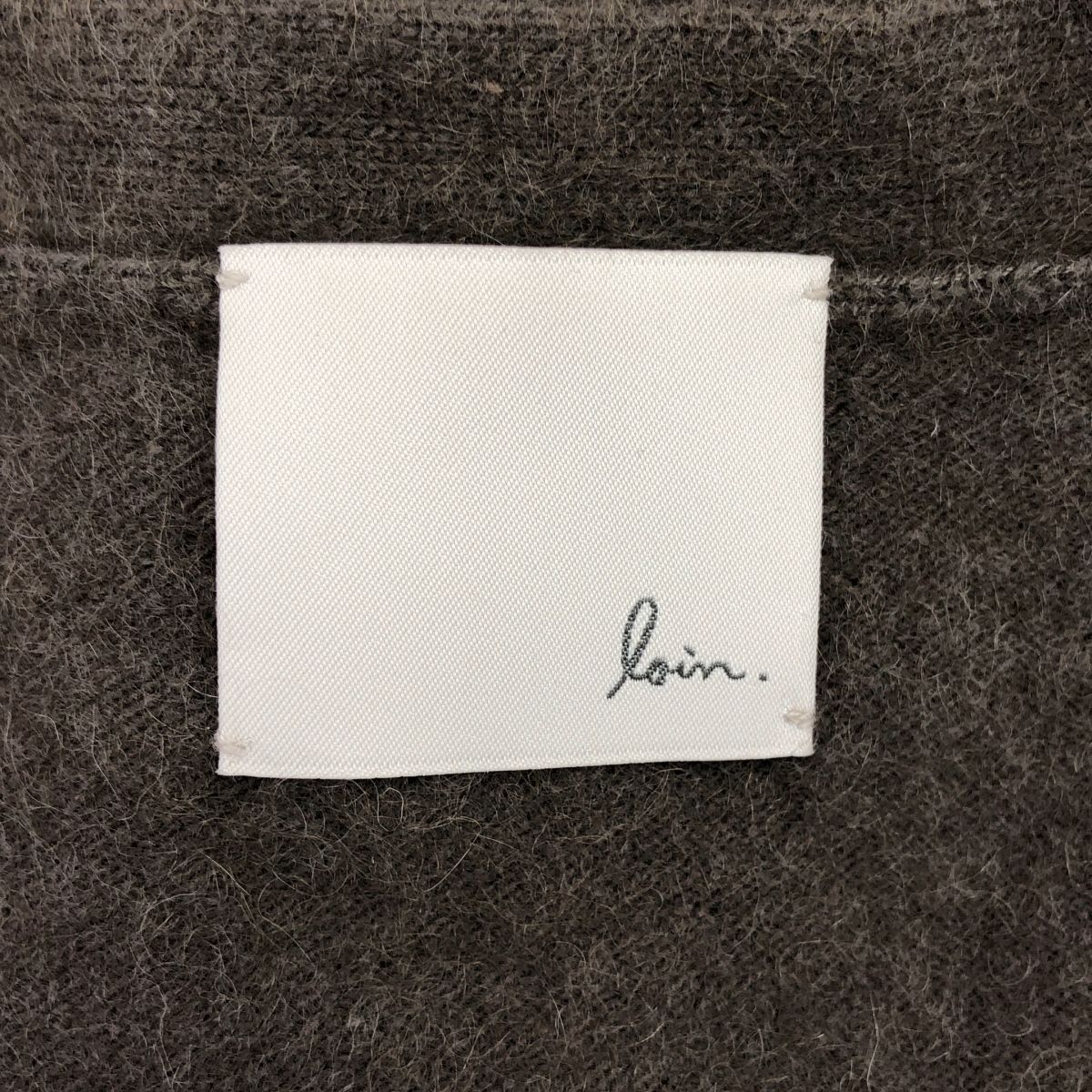  loin. ロワン ウール ロング カーディガン 36 ブラウン レディース その他 トップス