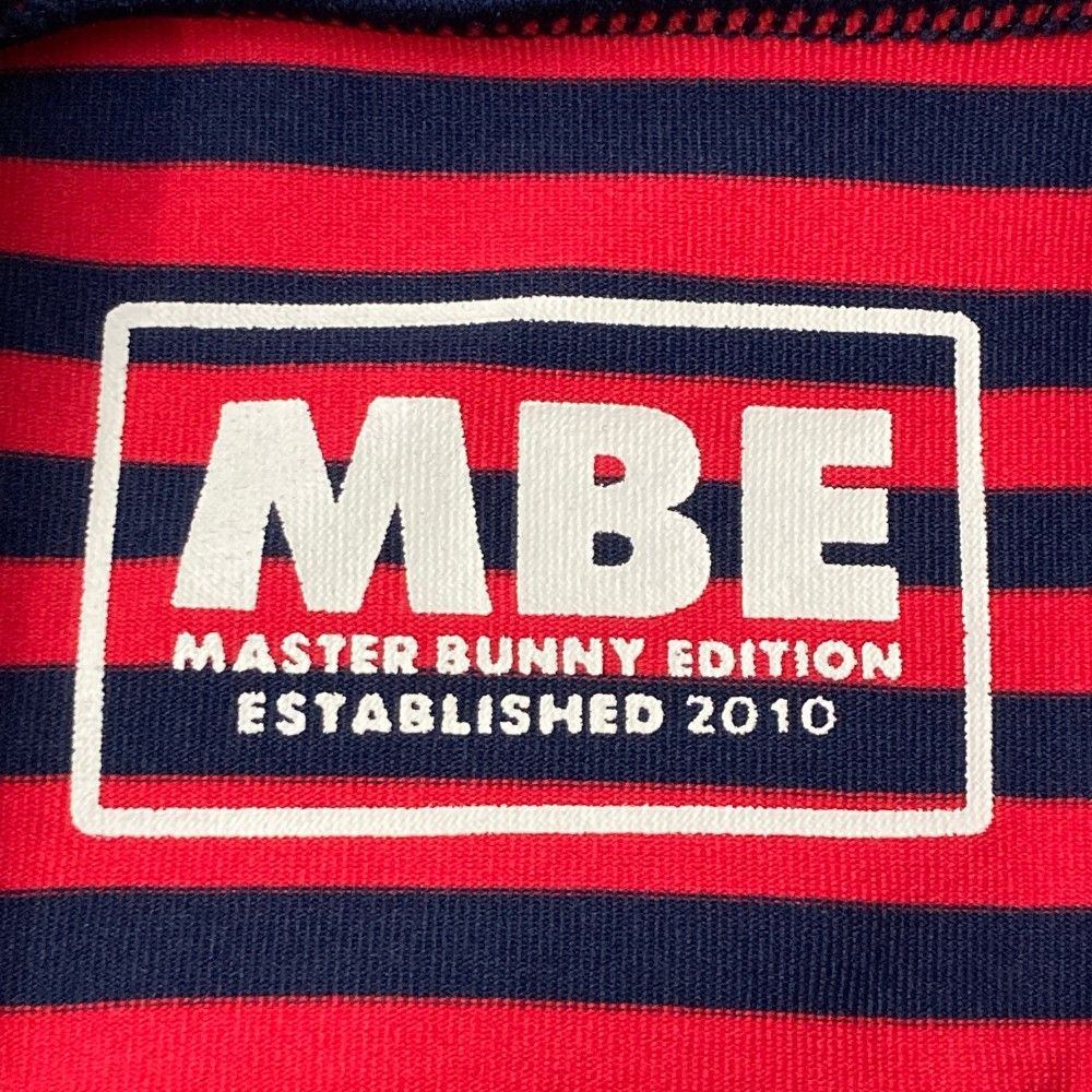 サイズ：5 MASTER BUNNY EDITION マスターバニーエディション 2024年モデル ハイネック長袖Tシャツ  レッド系 [240101459607] ゴルフウェア メンズ ストスト MASTER BUNNY EDITION マスターバニーエディション 2024年モデル