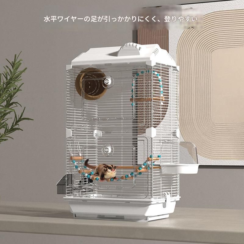 アクリル製 フクロモモンガ ケージ リス デグー対応 防脱走仕様 豪華ゲージ
