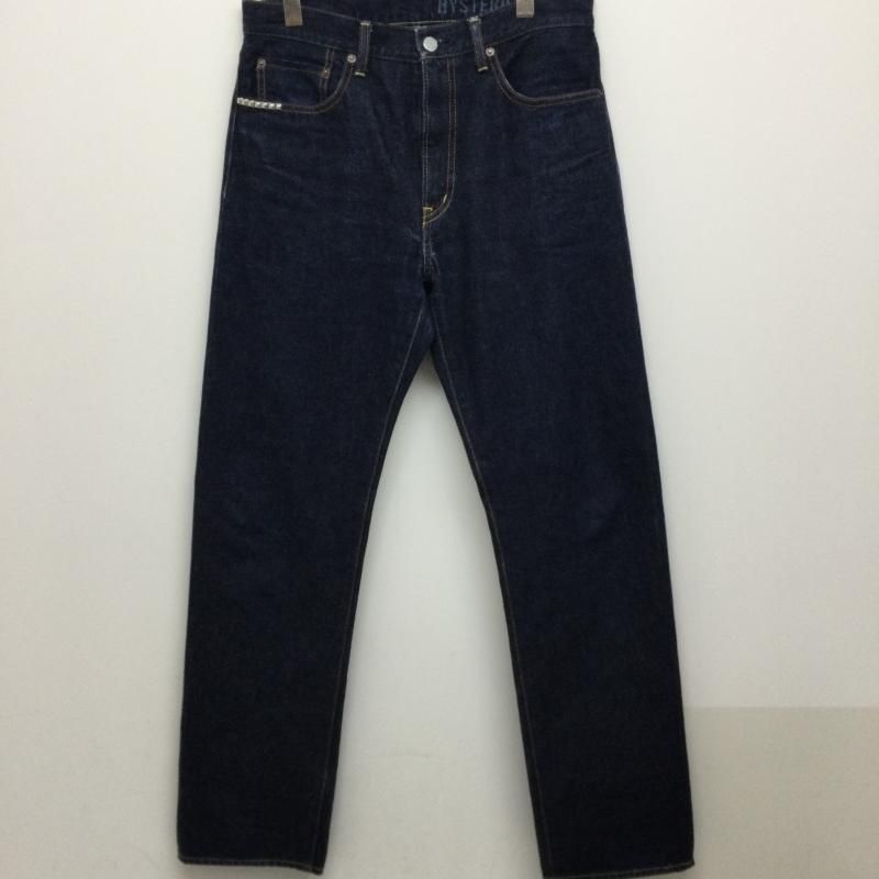 HYSTERIC GLAMOUR セルビッジデニム ジーンズ スタッズ付き 人気デザイン】ヒステリックグラマー セルビッチスタッズデニム