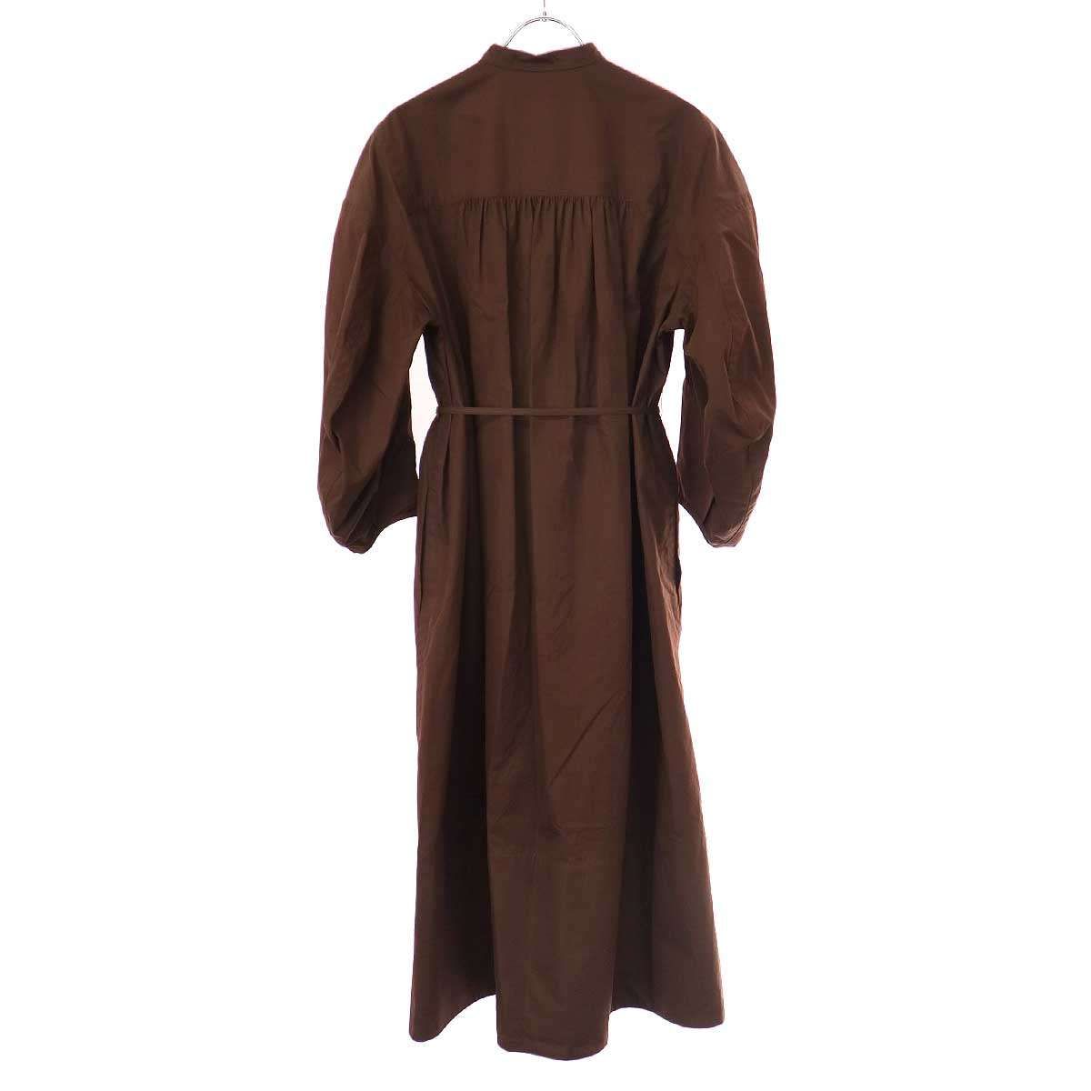 JIL SANDER ジルサンダー 21SS パフスリーブコットンシャツワンピース  