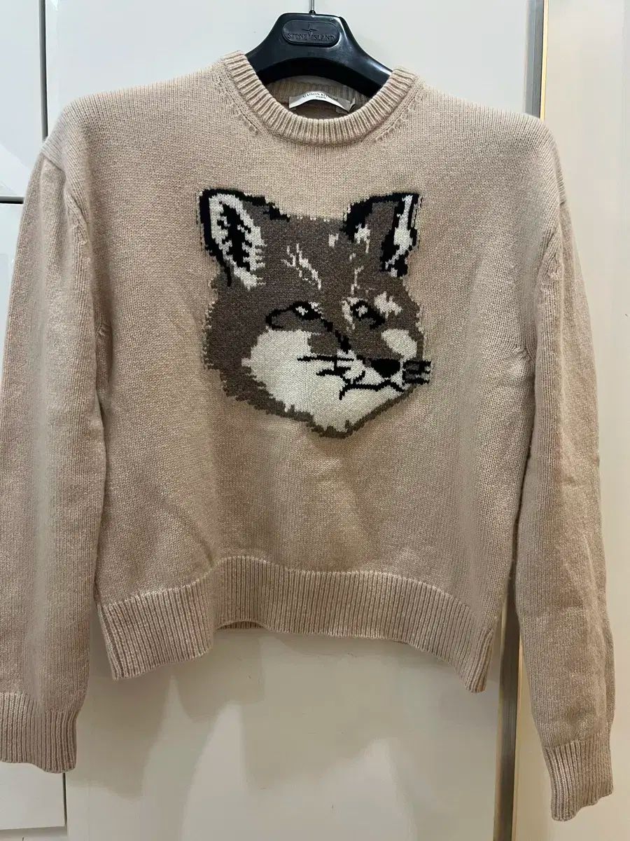 Maison Kitsuné メゾンキツネ ビッグフォックスニット L ほぼ
