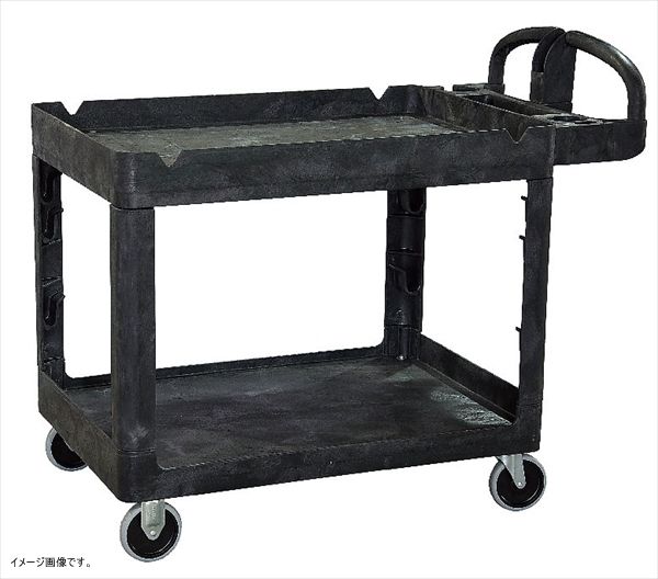 ... トラスト シェルフユーティリティーカート2段 4041 ブラック【KTL6801】 新品】トラスト シェルフユーティリティーカート 2段 4041 ブラック
