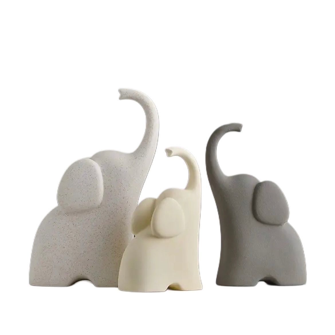 ホームデコセット 3点セット セラミック ゾウモチーフ