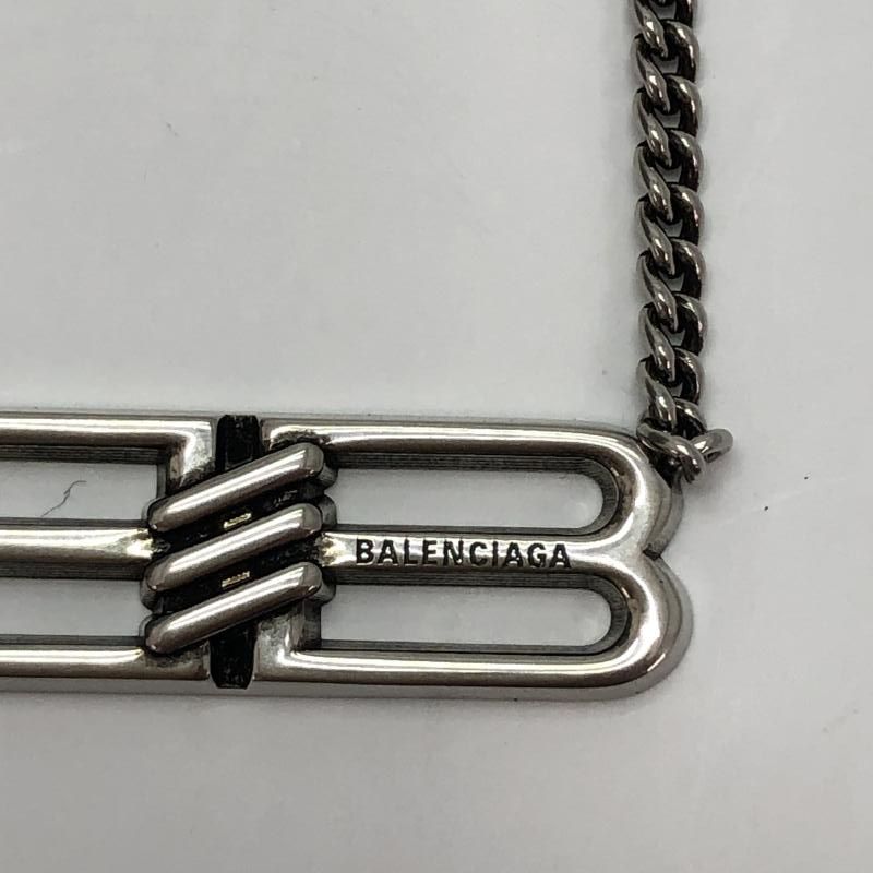 【BALENCIAGA】チェーンリンク ロゴ エングレーブ ネックレス BALENCIAGA】Bロゴ チェーンリンクネックレス 