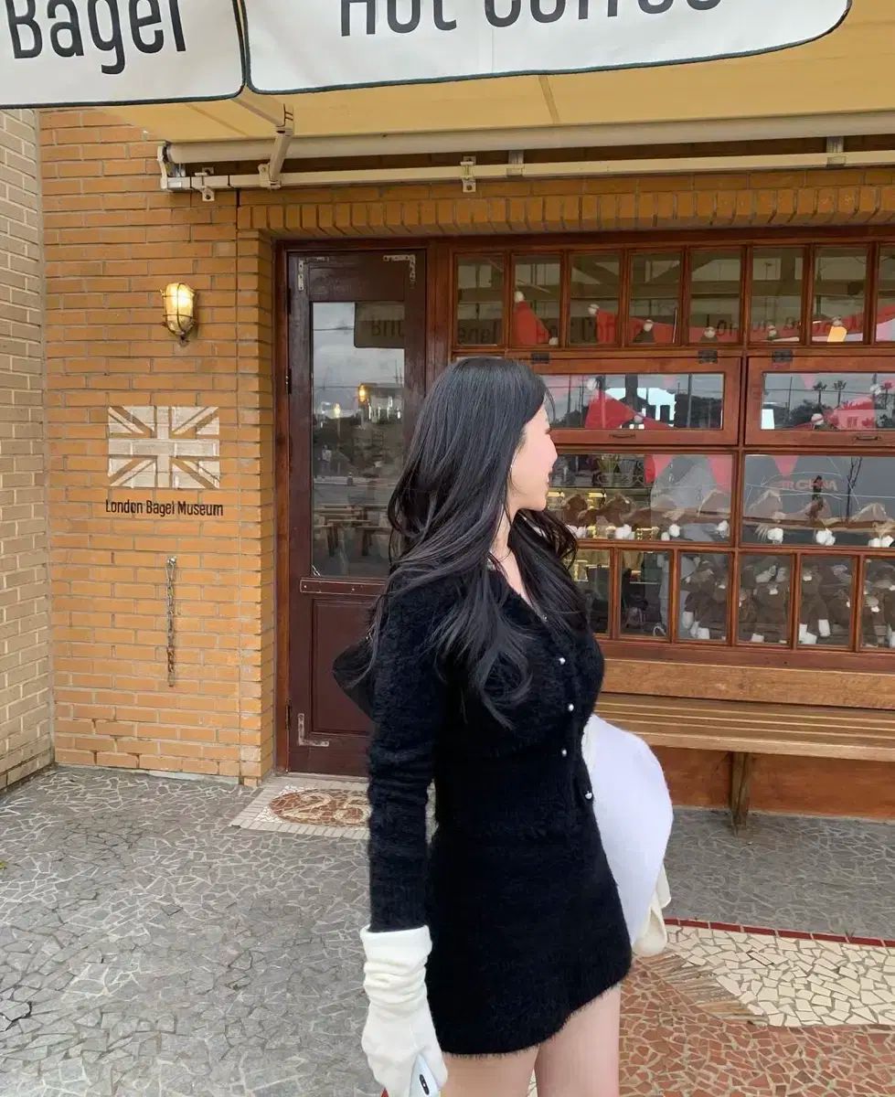 ownt ラメ ニット カーディガン スカート セット