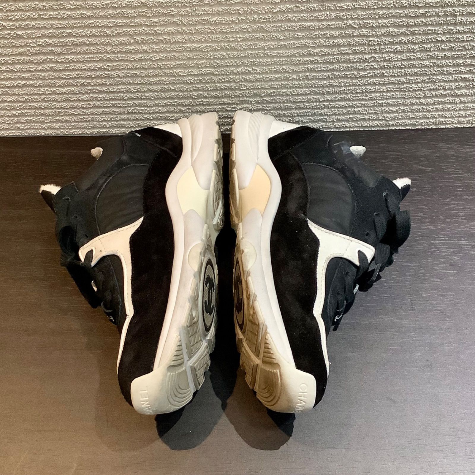 シャネル CHANEL Low Top Trainer ココマーク スニーカー シューズ 黒 