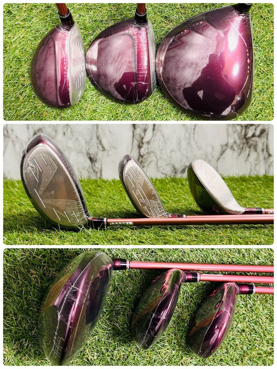 【新品】13代目ゼクシオ XXIO13 ボルドー レディースゴルフセット 9本A 新品】13代目ゼクシオ XXIO13 ボルドー レディースゴルフセット