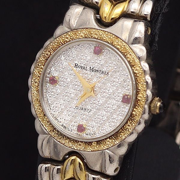 ショップmeronの腕時計【稼動品／ペアウォッチ／箱付】ロイヤルモントレス　腕時計　ダイヤモンド　シルバー