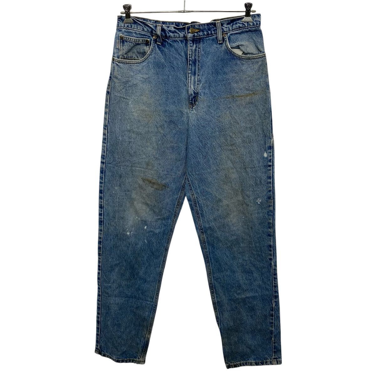 Carhartt デニムパンツ W34 ブルー カーハート ジップアップ アメリカ 
