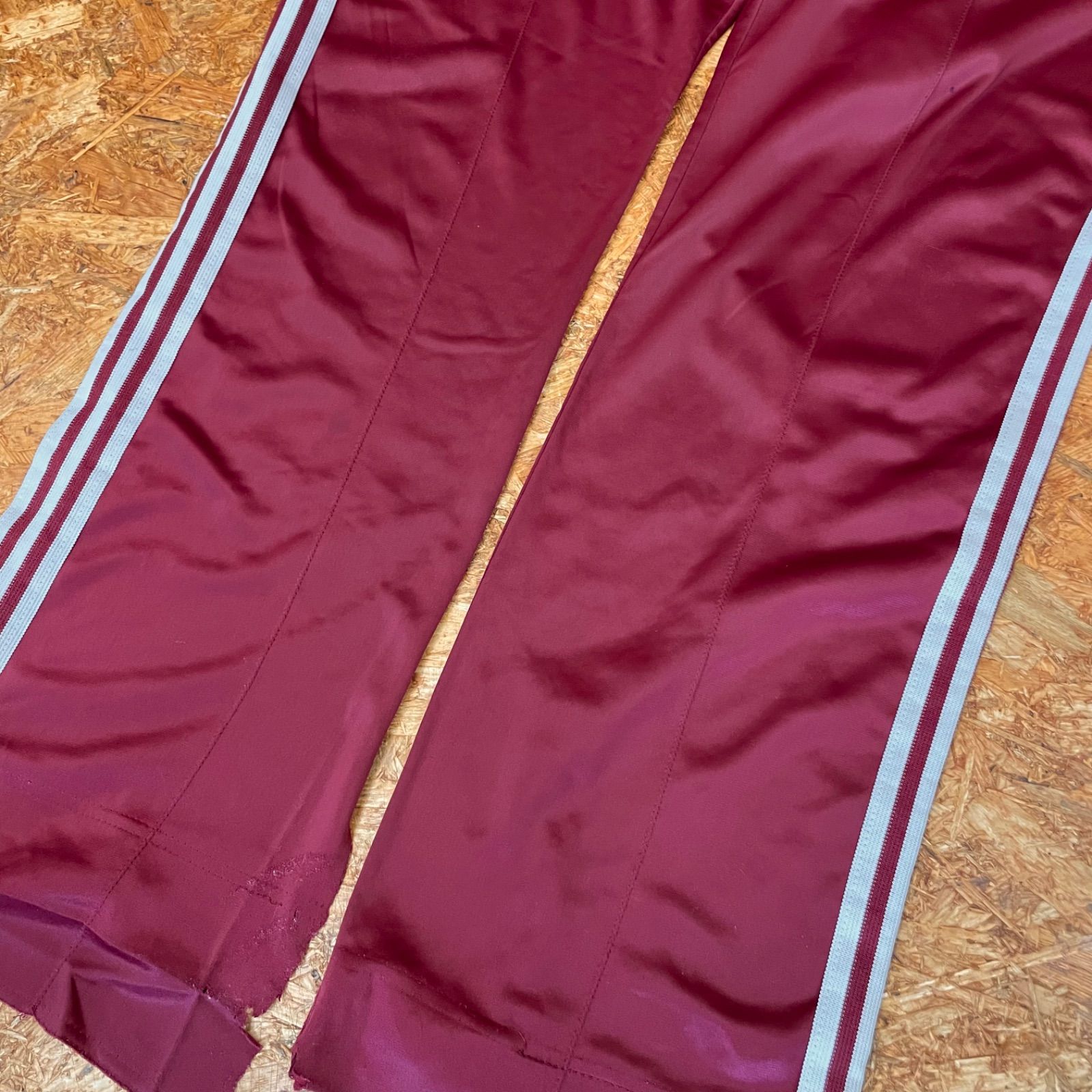 USA製 '70s~'80s ヴィンテージ adidas トラックパンツ L バーガンディ