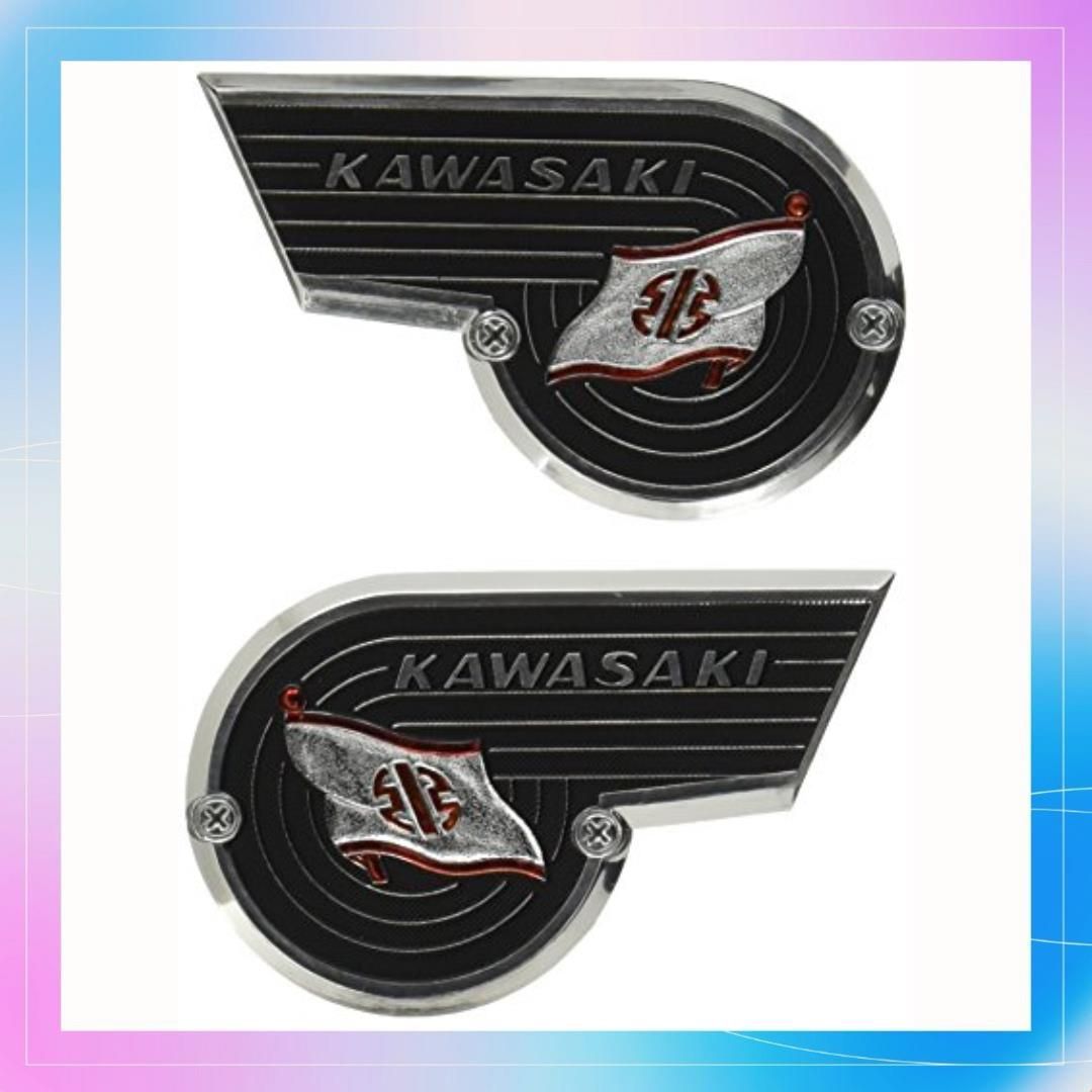 KAWASAKI (カワサキ純正アクセサリー) エンブレムリバーマーク 左右セット J20120009 - メルカリ