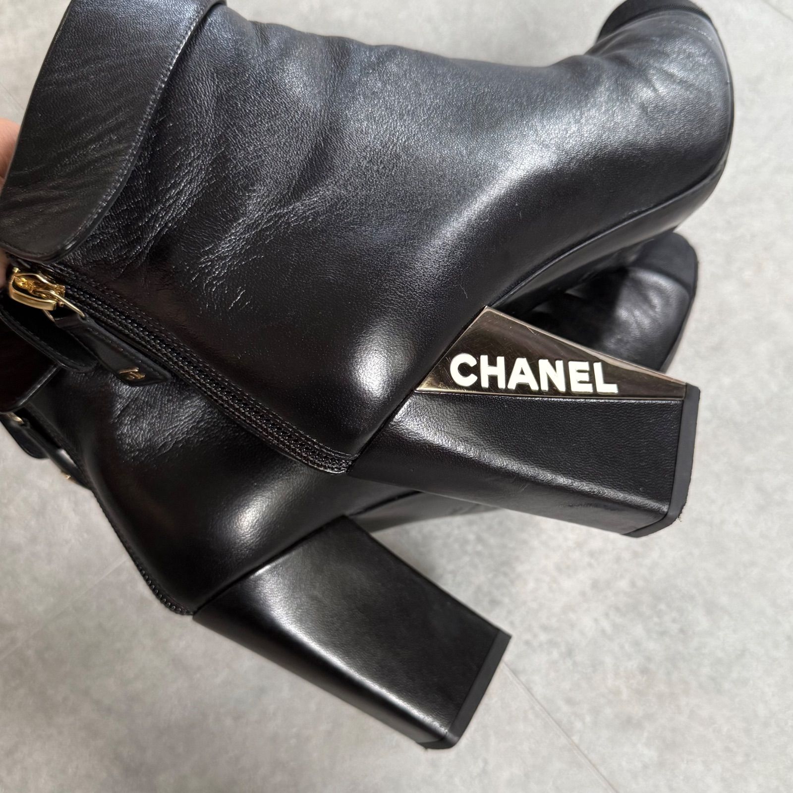 ショートブーツ ブラック