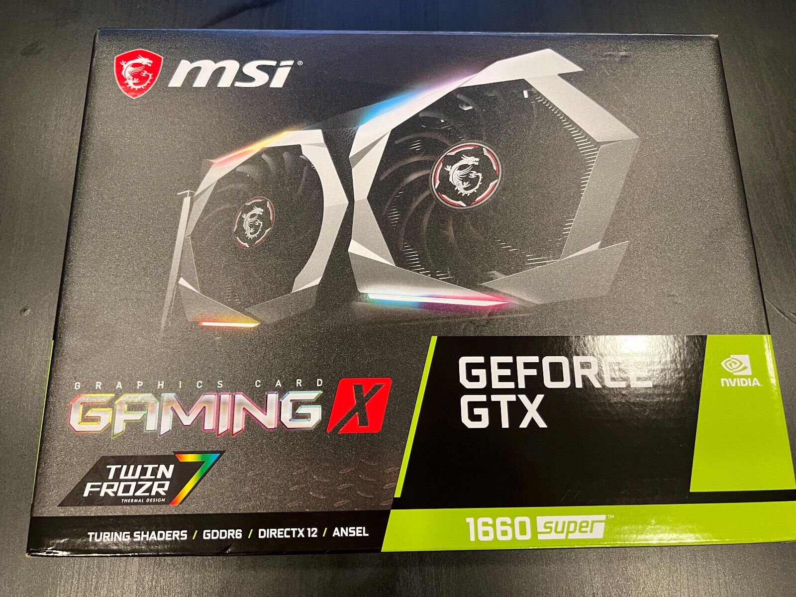 MSI ゲーミング Gece GTX 1660 スーパー 6GB GDDR6 ゲーミング X