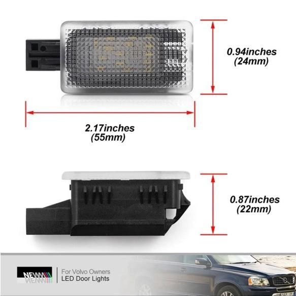 激白光 ! 交換式 ! LED カーテシランプ ルームランプ ボルボ XC70 T5 T6 AWD クラシック ダイナミックエディション b6846