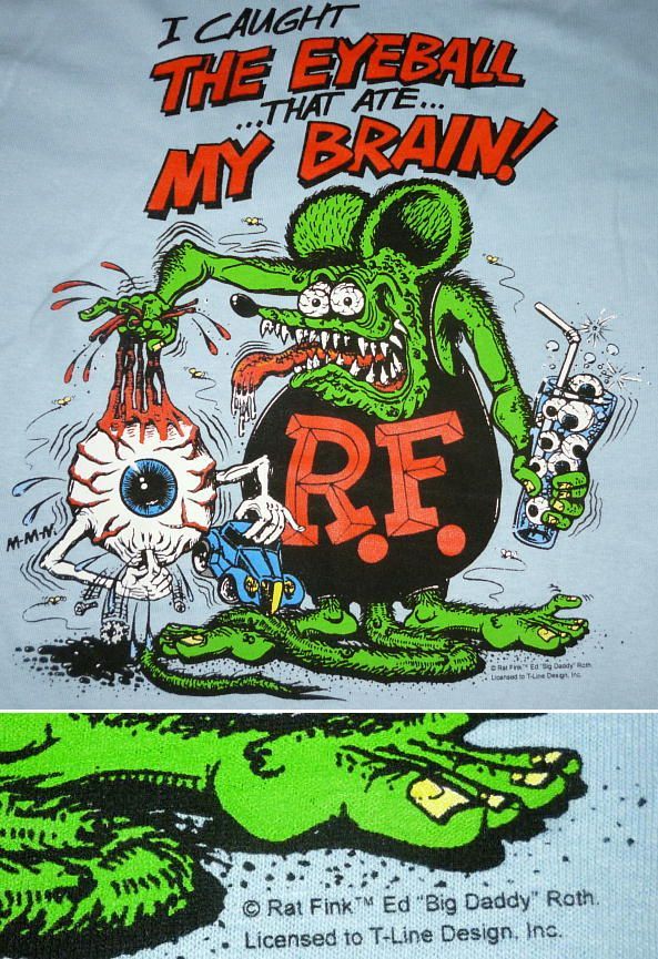 ラット フィンク Tシャツ Rat Fink Eye Ball USA正規品 - メルカリ