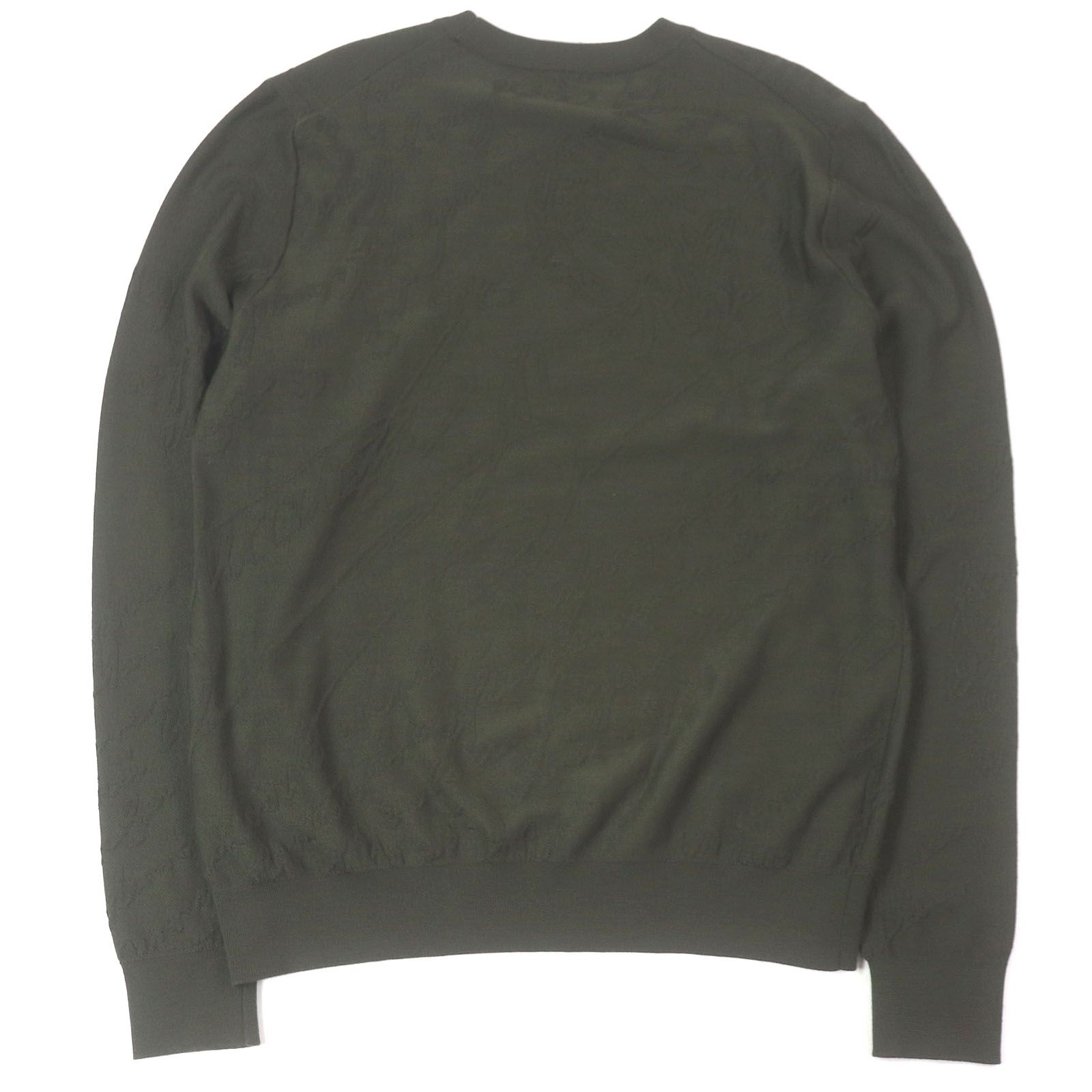 【美品/M】ベルルッティ カリグラフィ ニットセーター イタリア製 グレー系 美品/M】ベルルッティ カリグラフィ ニットセーター イタリア製 グレー系