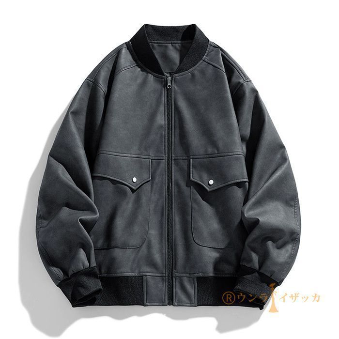 レザージャケット メンズ ライダースジャケット 革ジャン 秋物