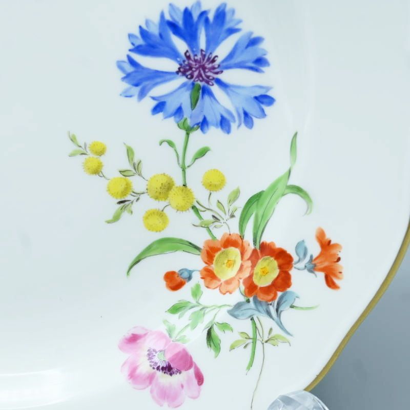 MEISSEN マイセン ベーシックフラワー プレート 4枚セット 18cm M-140