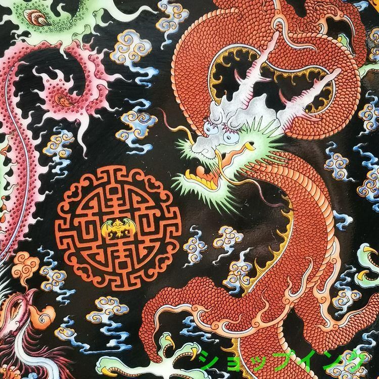 景徳鎮 青花夜光陶板画 龍鳳呈祥 工芸置物 景徳鎮 青花夜光陶板画 龍鳳呈祥 工芸置物 - メルカリ