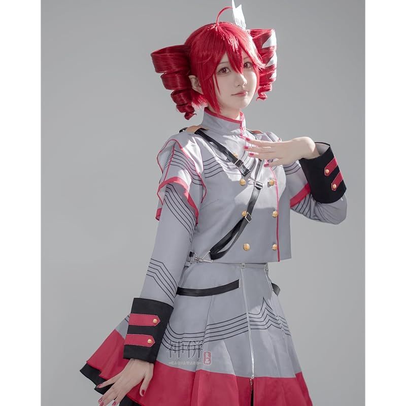 在庫 神併 重音テト コスプレ ウィッグ付き 嘘の歌 重音テト コスプレ衣装 大人用 仮装 文化祭 イベント コスチューム ステージ服 Kasane Teto cosplay 重音テト ウィッグ付き XXL 0